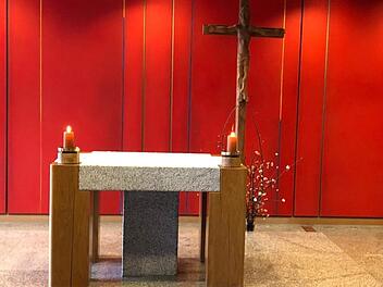 Direkt aus der Klinikkapelle überträgt der Fränkische Tag am Sonntag einen Gottesdienst. Foto: privat