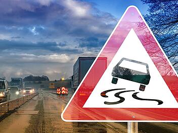 Schwerer Unfall bei Starkregen auf der A70: Von Fahrbahn abgekommen und &uuml;berschlagen