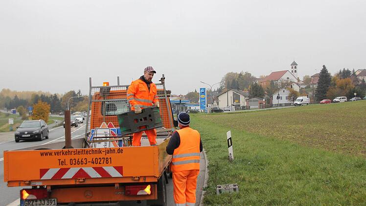 Die Verkehrsführung wird wegen der Baustelle geändert.