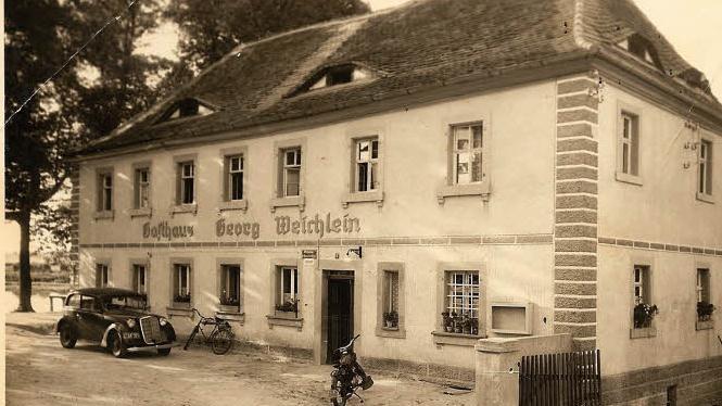 Der Gasthof Weichlein im Jahr 1950.  Foto: privat