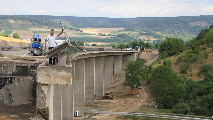 Brückenbau Klöffelsberg an der Autobahn. Foto: Ralf Ruppert