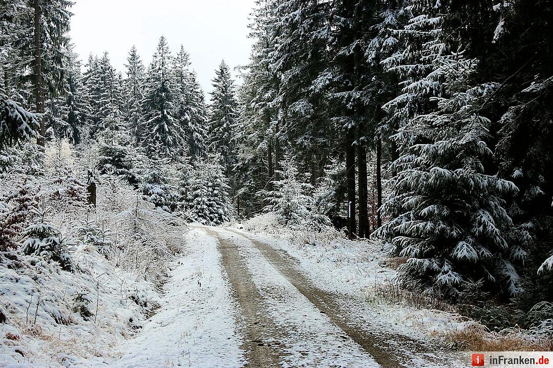 Schnee im Fichtelgebirge