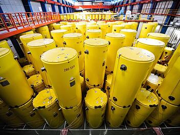 Castor-Behälter im Forschungszentrum Jülich  Foto: dpa