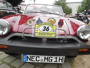 Mit diesem Oldtimer gelang dem Team Heinlein aus Neustadt ein toller Erfolg bei der ADAC-Veteranenrallye in Neunkirchen am Brand.  Fotos: privat