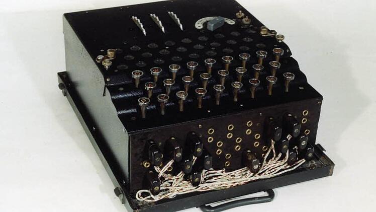 Eine Enigma-Maschine Foto: dpa/Archiv/ Schreibmaschinenmuseum Partschins