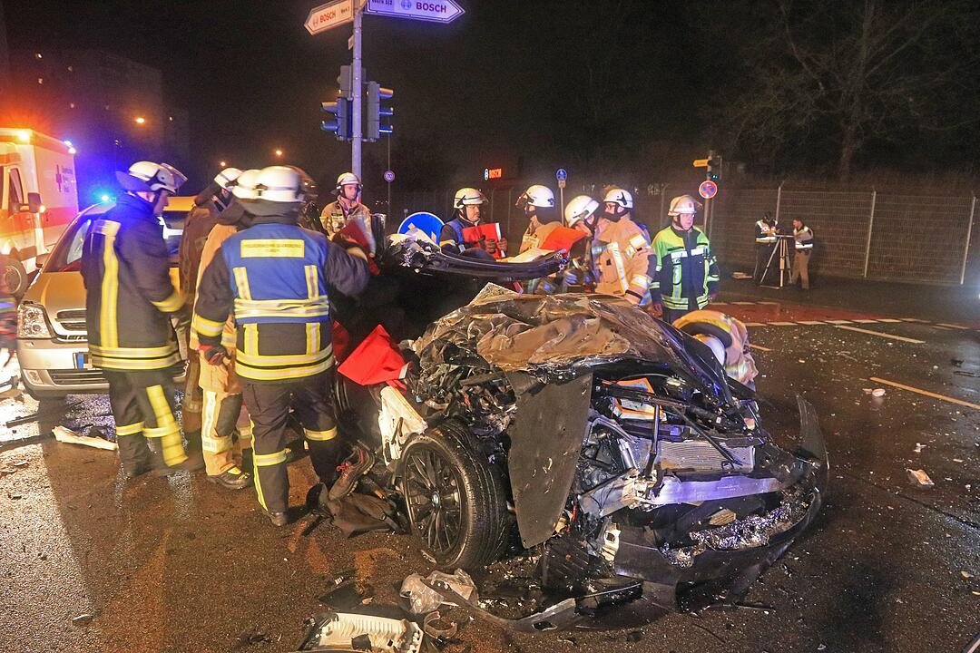 Schwerer Unfall auf dem Berliner Ring in Bamberg
