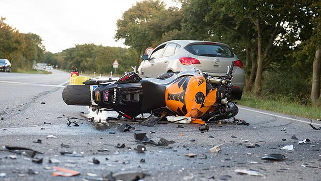 Motorradunfall (Symbolbild)