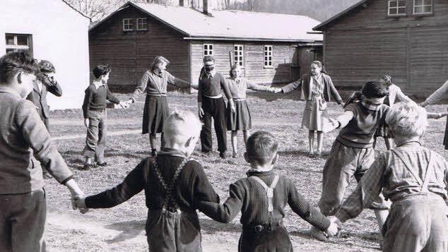 Kinder sind immer Kinder: hier im Lager Ebelsbach