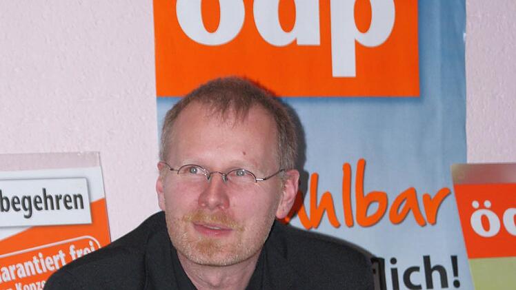 Wurde in Wiesenfeld erneut als Landratskandidat für die ÖDP nominiert: der Neustadter Christoph Raabs. Foto: Steffi Karl
