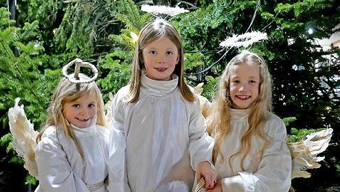 Die &bdquo;Trechertzer Engerla&ldquo; Nala, Martha und Ida.