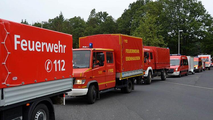 Großübung der Feuerwehr Notfallkontingente Foto: Peter Rauch