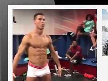 Der portugiesische Fußballstar Ronaldo. Foto: Screenshot Youtube