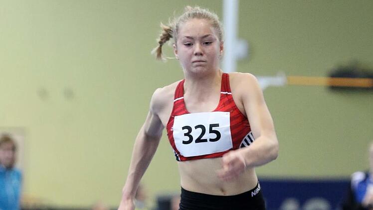 Chiara Ebner holte im Dreisprung der süddeutschen Meisterschaft den sechsten Platz.