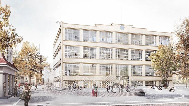 Die Stadt hatte 2017 einen Architektenwettbewerb ausgelobt, den die k.u.k-Architekten und Lex Kerfers Landschaftsarchitekten gewonnen haben. Umgesetzt wird der Plan so nicht, denn nicht die Stadt oder der Freistaat, sondern ein privater Investor nimmt den Umbau in Angriff.