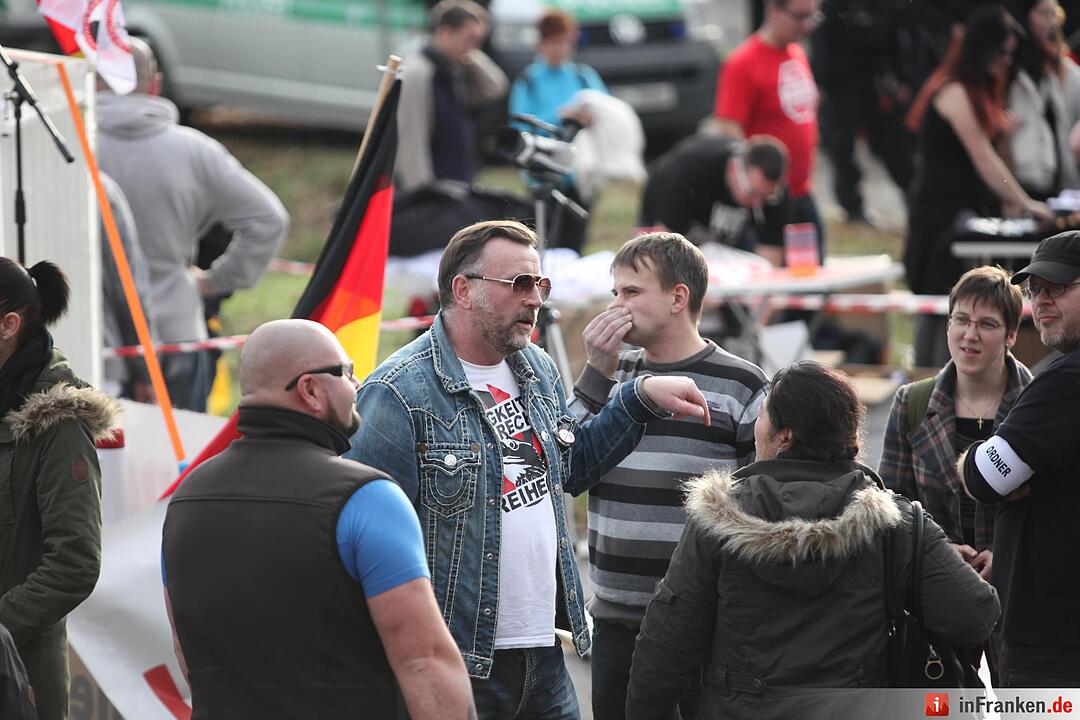 Pegida in Schirnding - Demo und Gegendemo