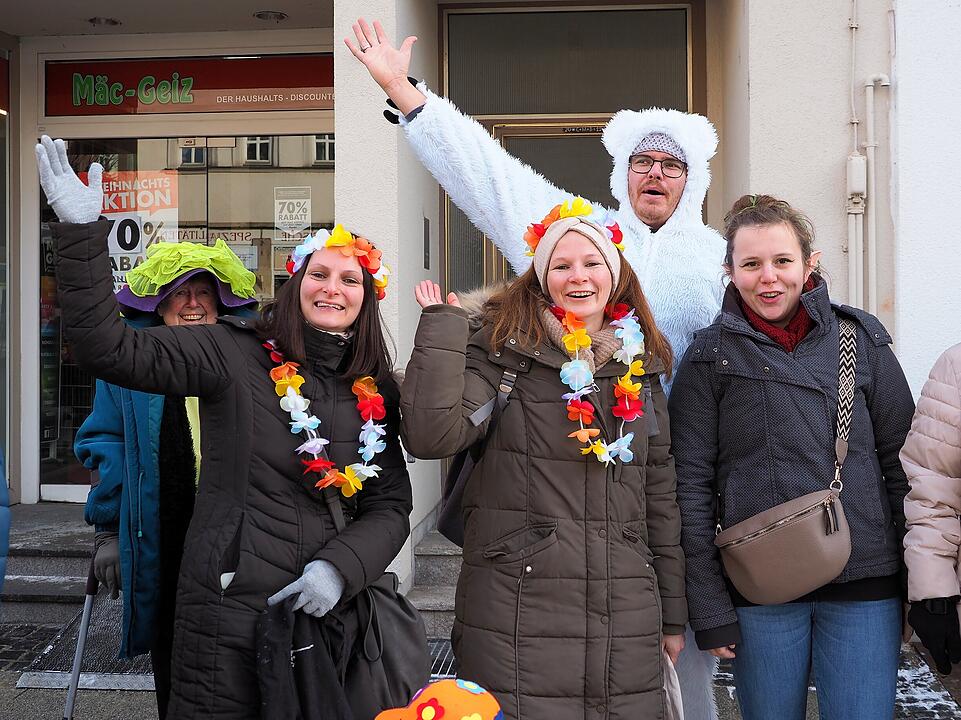 Eine der ersten Faschingsumzüge in der Region