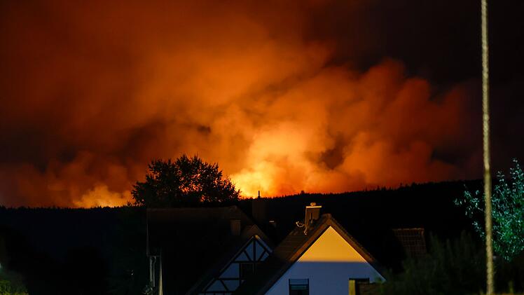Waldbrand im Hohen Venn