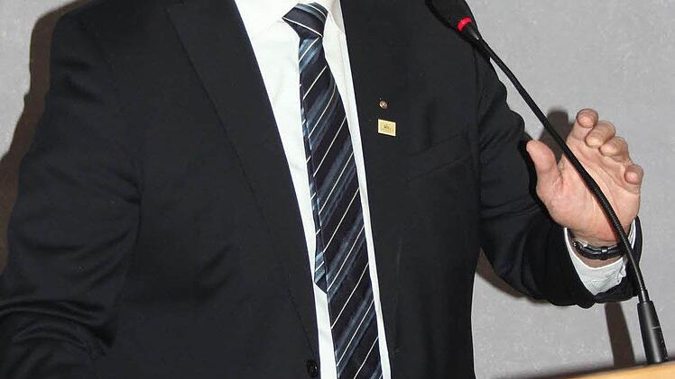 Thomas Luger bei seiner Ansprache Foto: Friedwald Schedel