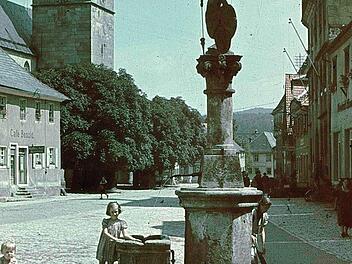 Der Rolandsbrunnen im Jahre 1939 Foto: Archiv