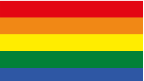 Die Regenbogenflagge ist vielen Menschen bekannt.