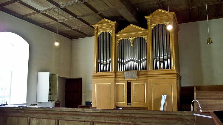 Blick auf die Orgelempore der Pankratiuskirche SchottensteinFoto: Jochen Berger