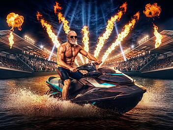 In Stefan Raabs neuer RTL-Show "Jetski Star WM" soll es rasant werden.