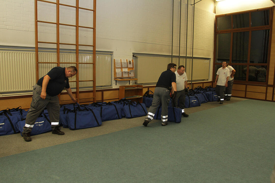 Ungeplante Einrichtung von Notunterkuenften fuer Asylbewerber