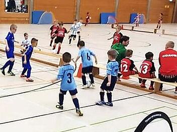 Auf Minitore wurde bei den Funino-Turnieren bei der DJK Franken Lichtenfels im Sportzentrum gespielt.  Foto: DJK