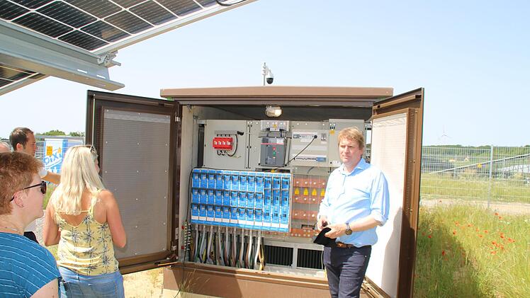 Eröffnung des Solarparks in Ramsthal.