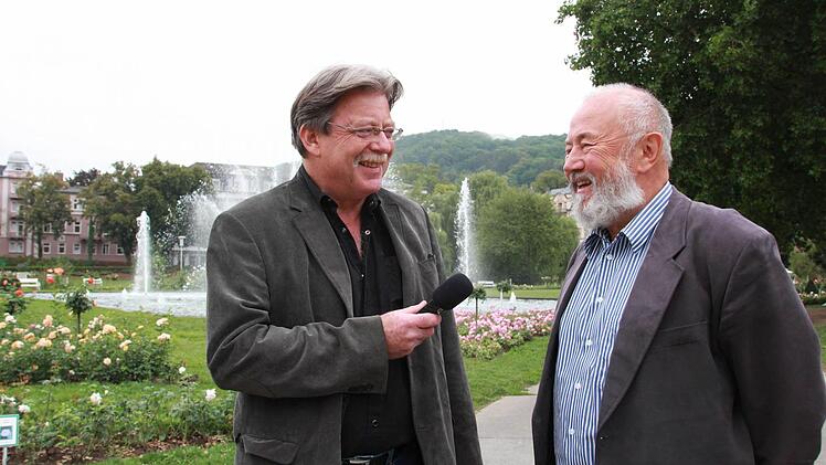 Bad Kissingens Baudirektor Hermann Schober im Gespräch mit Redakteur Thomas Mäuser. Foto: Carmen Schmitt