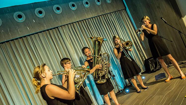 Das Blechbläserinnen-Quintett Brassessoires gastierte in Coburg.Foto: Jochen Berger