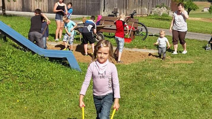Eindrücke vom Bolz- und Spielplatz. Foto: Isabell Gerr
