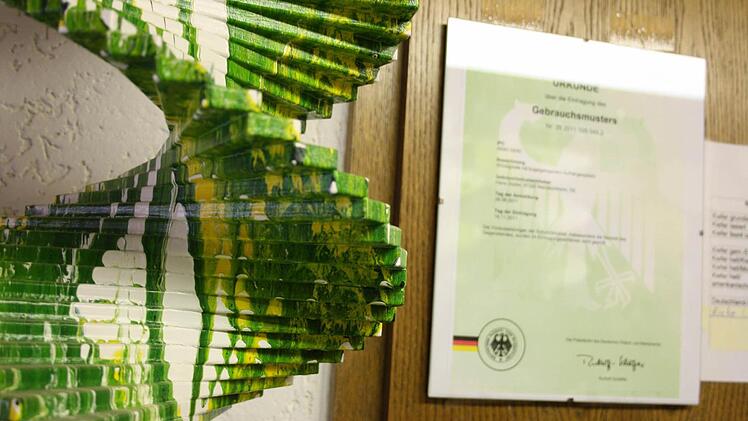 Die Windspiralen haben den Gebrauchsmusterschutz vom Patentamt.