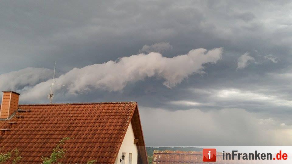 Gewitter in Franken am Mittwoch