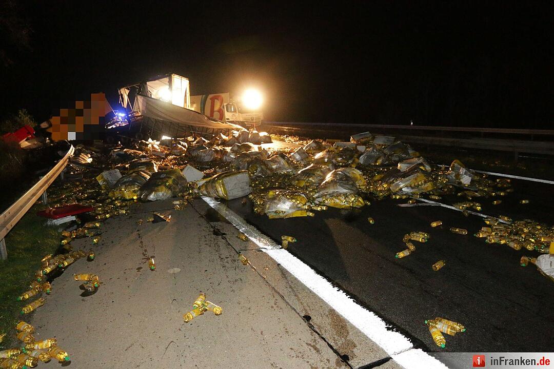 Lkw-Unfall auf A3: Vollsperrung