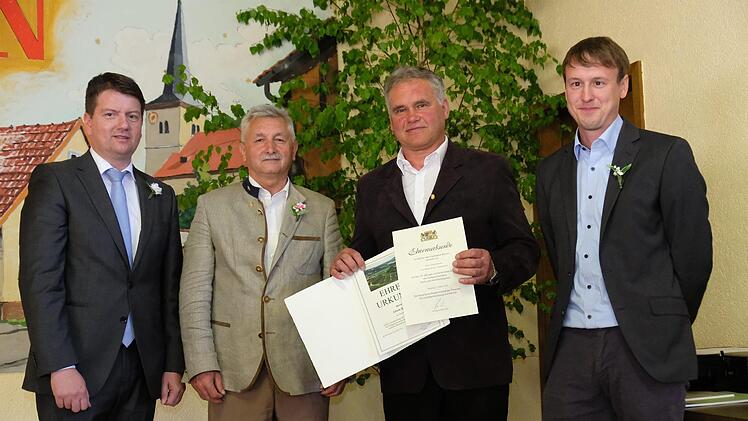 (V.l.): Sandro Kirchner, Peter Hart, Edwin Spahn  und Andreas Koch. Gerd Schaar