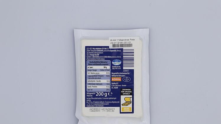Feta-Rückruf bei Norma