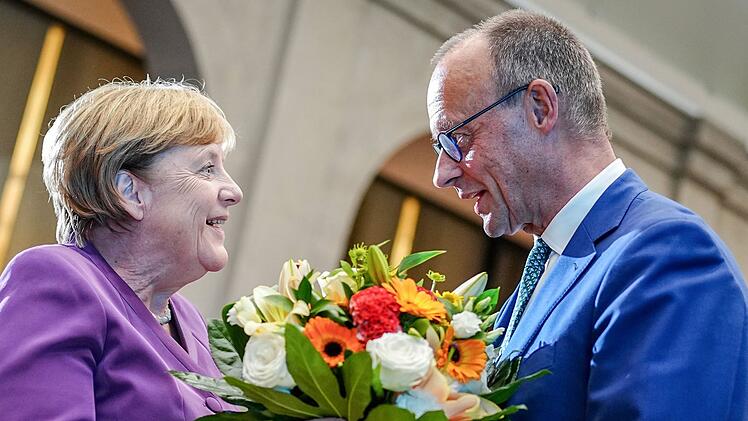 Angela Merkel und Friedrich Merz