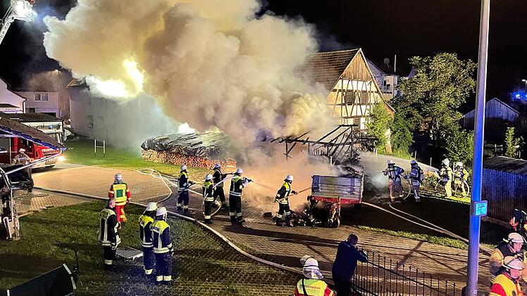 Feuerwehreinsatz im Lichtenfelser Ortsteil Mistelfeld