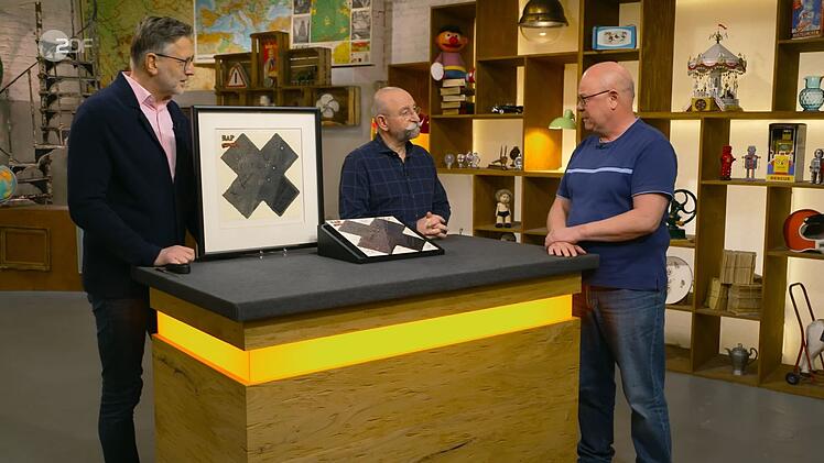 Horst Lichter (Mitte, mit Experte Detlev Kümmel, links, und Kandidat Walter) konnte seinen Augen kaum trauen beim Anblick von Vinyl samt Artwork: "Von BAP, wie jeil is dat denn!"