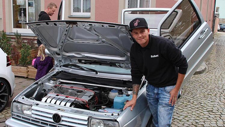 Robert aus Dornbirn in Österreich fuhr 370 Kilometer, um am GTI-Treffen teilzunehmen. Foto: Dieter Britz