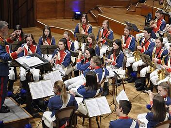 Das Jugendmusikkorps der Stadt Bad Kissingen fliegt nach New York. Foto: Peter Klopf