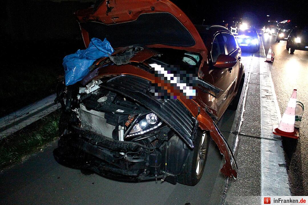 Schwerer Unfall auf A3 bei Gremsdorf