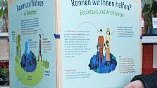 Aufsteller der Ausstellung Bauen und Wohnen in Bad Rodach