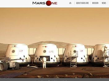 Screenshot: http://mars-one.com/