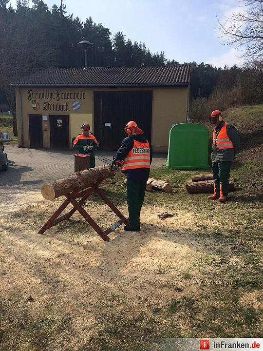 Kettensägenlehrgang bei Feuerwehr Steinbach