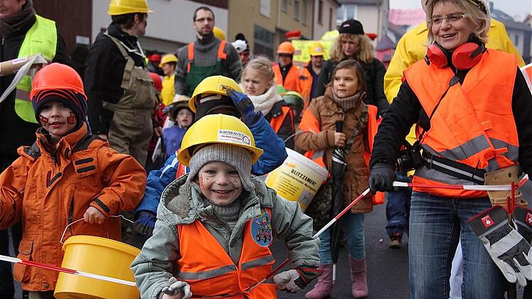 Närrische Baustelle: Der Kindergarten St. Elisabeth aus Thulba Fotos: Gerd Schaar