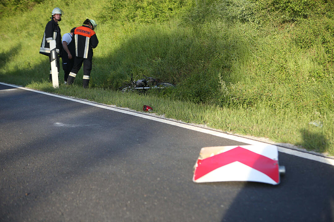 Kreis Bamberg: Biker nach Unfall in Lebensgefahr
