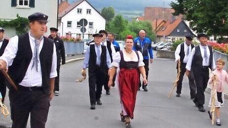 Ein wunderschönes Bild ergab sich bei der Kirchenparade am Sonntagmorgen.