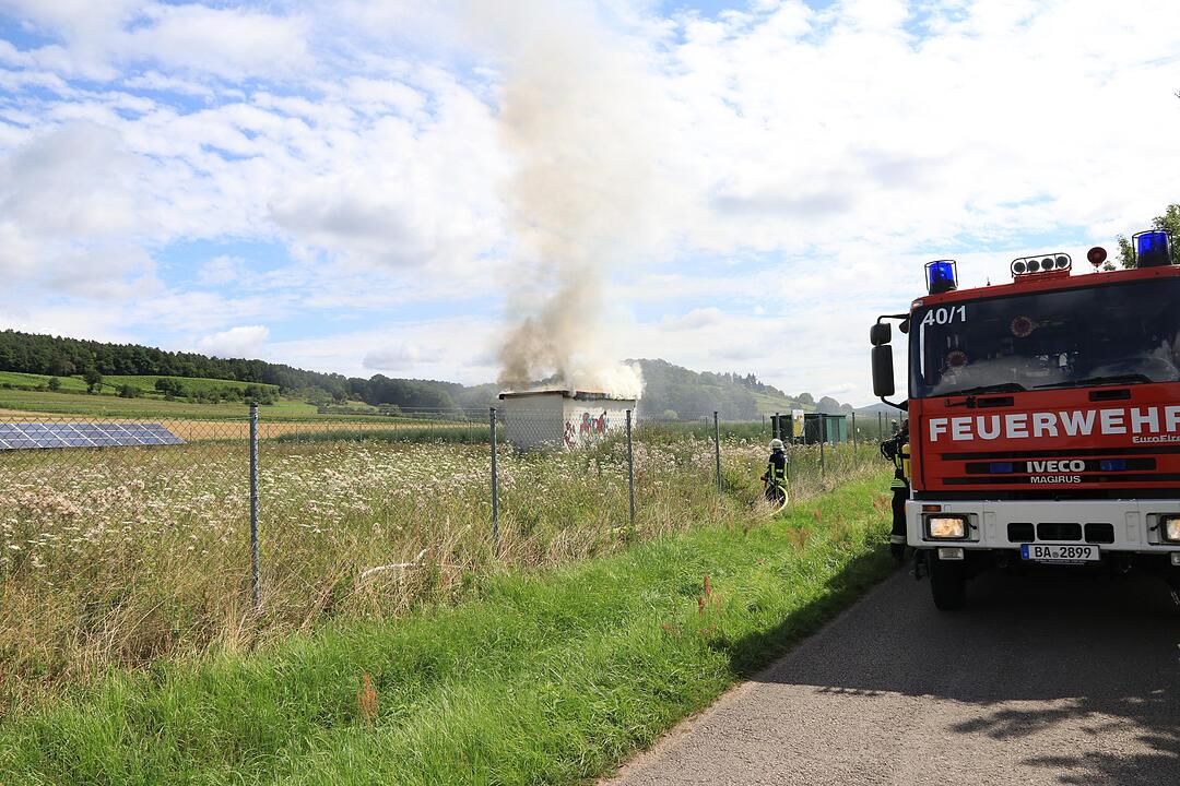 Kreis Bamberg: Brand in Solarpark Unterhaid